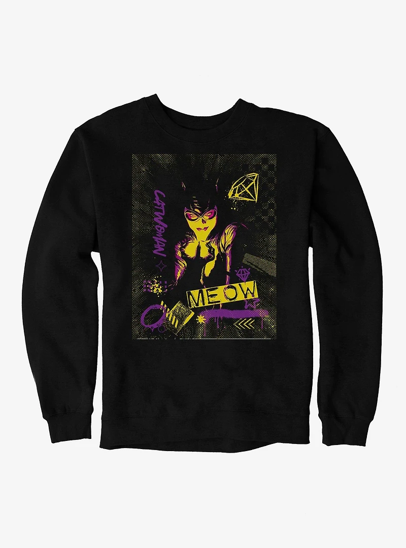 DC Catwoman Meow Sweatshirt