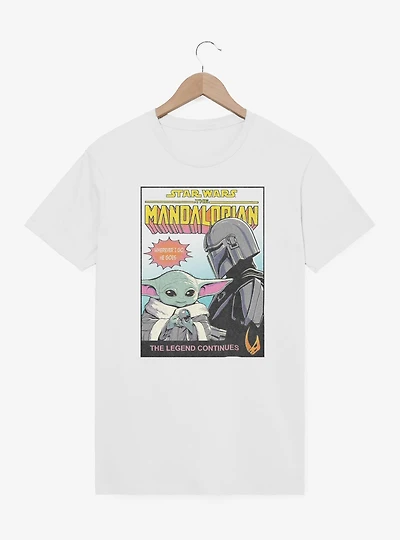 Star Wars The Mandalorian Legend Continues Comic Style Cover T-Shirt