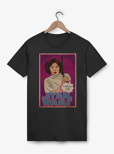 Star Wars Princess Leia Fight Ready Card T-Shirt