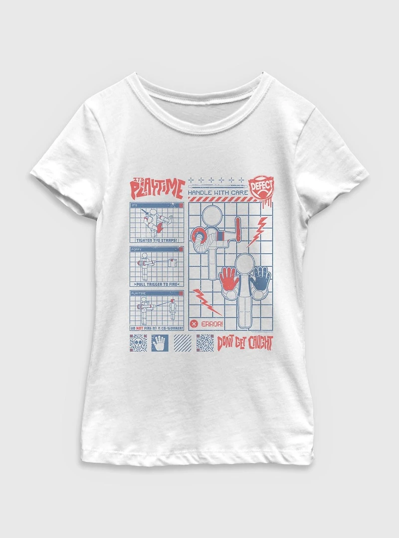 Poppy Playtime Player Youth Girls T-Shirt
