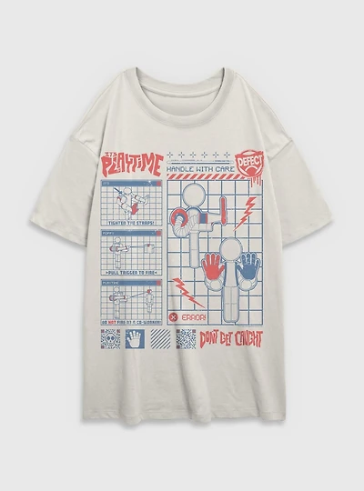 Poppy Playtime Player Womens Oversized T-Shirt