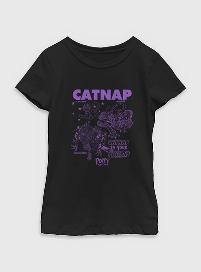 Poppy Playtime Catnap Youth Girls T-Shirt