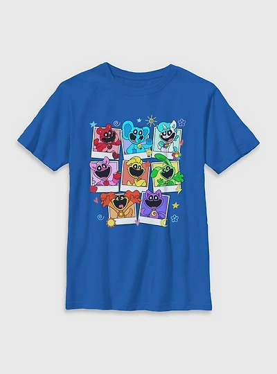 Poppy Playtime Polaroid Smiling Critters Youth T-Shirt