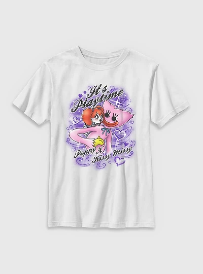 Poppy Playtime & Kissy Missy Airbrush Youth T-Shirt