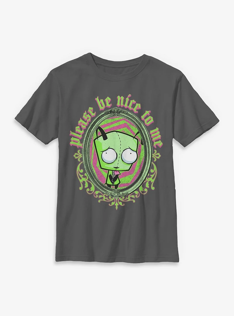 Invader ZIM Please Be Nice To Me Youth T-Shirt