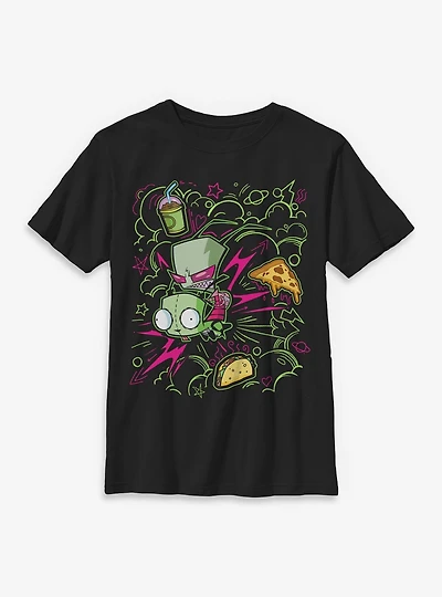 Invader Zim Doodle Youth T-Shirt