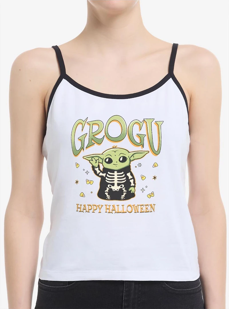 Star Wars The Mandalorian Grogu Happy Halloween Womens Cami