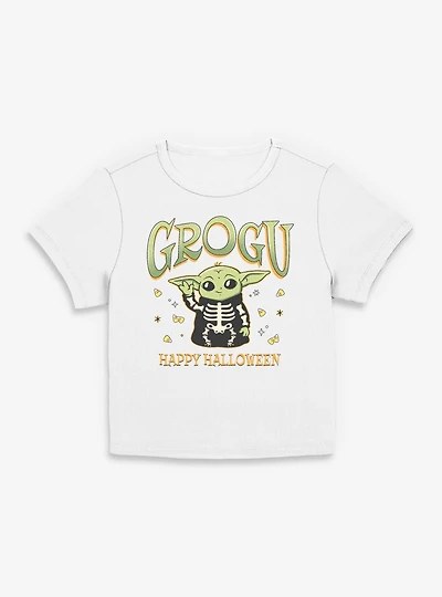 Star Wars The Mandalorian Grogu Happy Halloween Women Baby T-Shirt