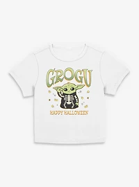 Star Wars The Mandalorian Grogu Happy Halloween Women Baby T-Shirt