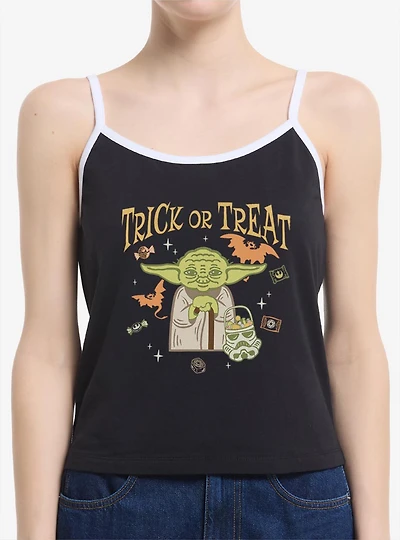 Star Wars Yoda Trick Or Treat Womens Cami