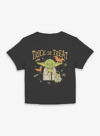 Star Wars Yoda Trick Or Treat Women Baby T-Shirt
