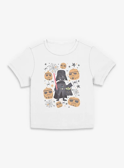 Star Wars Darth Vader & Stormptrooper Pumpkins Women Baby T-Shirt
