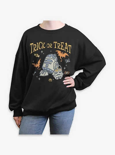Star Wars R2-D2 Trick or Treat Womens Oversized Sweatshirt