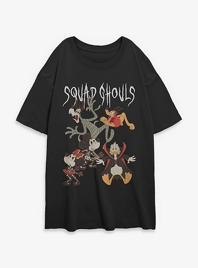 Disney Mickey Mouse & Friends Spooky Squad Ghouls Womens Oversized T-Shirt