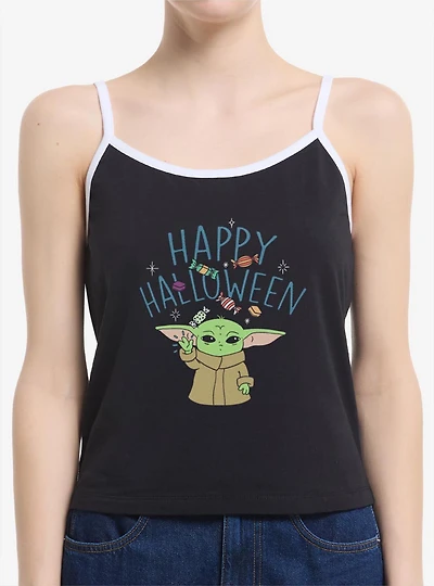 Star Wars The Mandalorian Happy Halloween Grogu Womens Cami