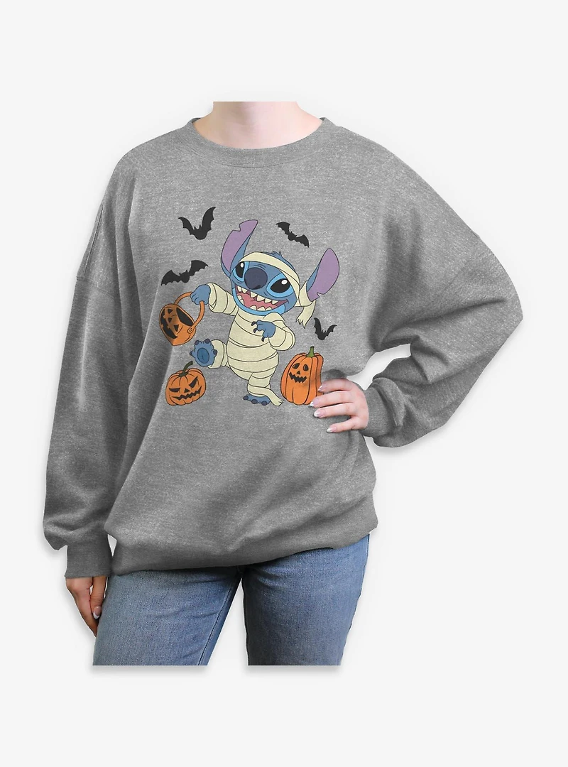 Disney Lilo & Stitch Spooky Mummy Womens Oversized Sweatshirt