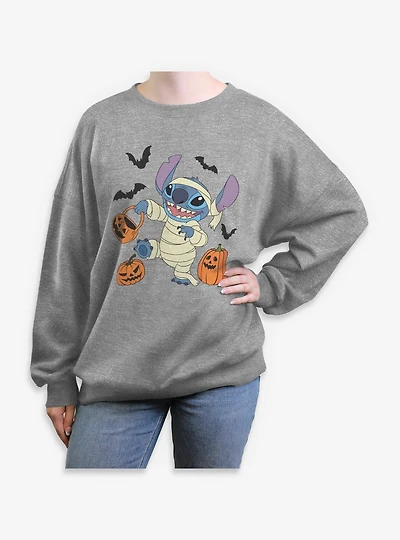 Disney Lilo & Stitch Spooky Mummy Womens Oversized Sweatshirt