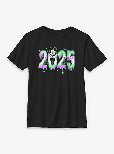Disney Mickey Mouse Spooky Year 2025 Youth T-Shirt