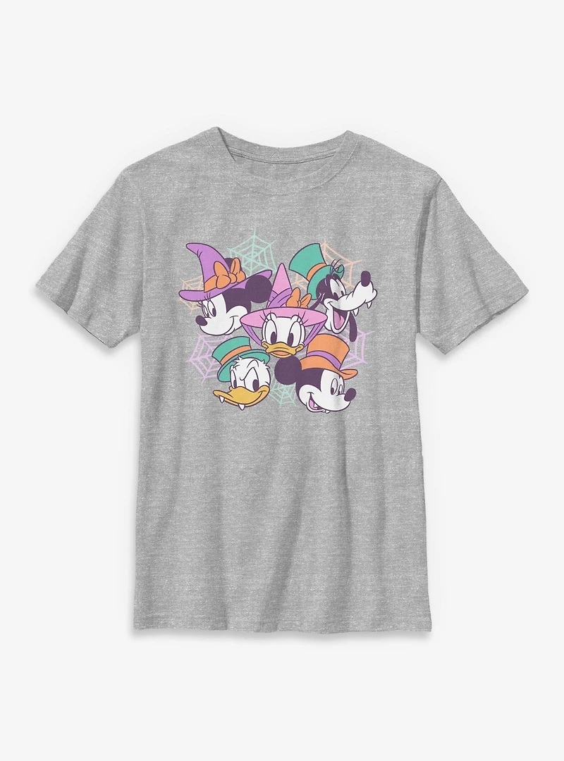 Disney Mickey Mouse & Friends Spooky Group Faces Youth T-Shirt