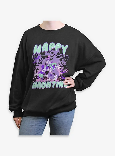 Disney Mickey Mouse & Friends Happy Haunting Womens Oversized Sweatshirt
