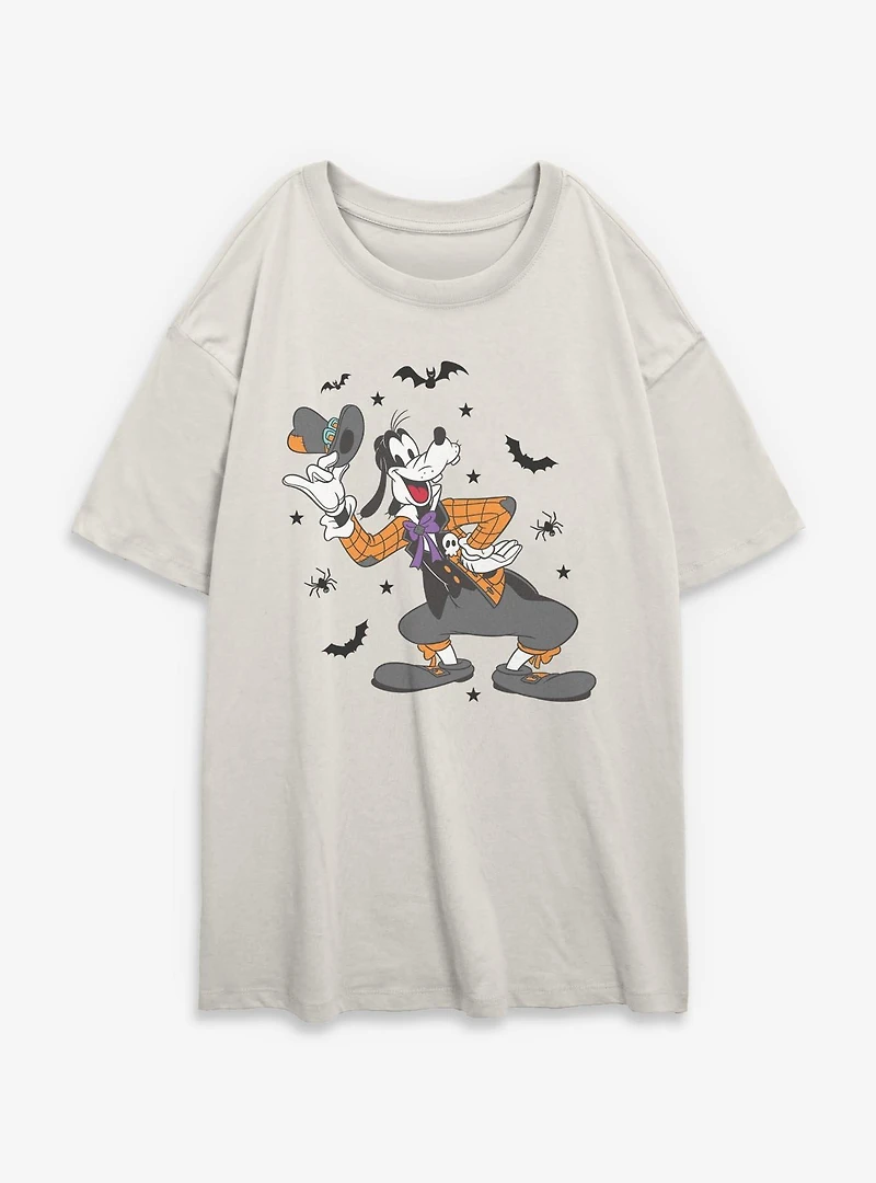 Disney Goofy Spooky Vibes Womens Oversized T-Shirt
