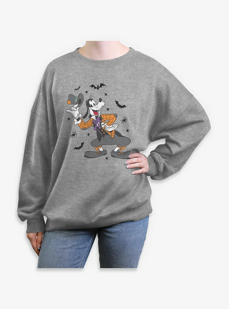 Disney Goofy Spooky Vibes Womens Oversized Sweatshirt
