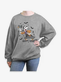 Disney Goofy Spooky Vibes Womens Oversized Sweatshirt