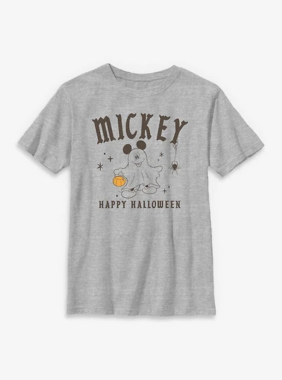 Disney Mickey Mouse Happy Halloween Ghost Spirits Youth T-Shirt