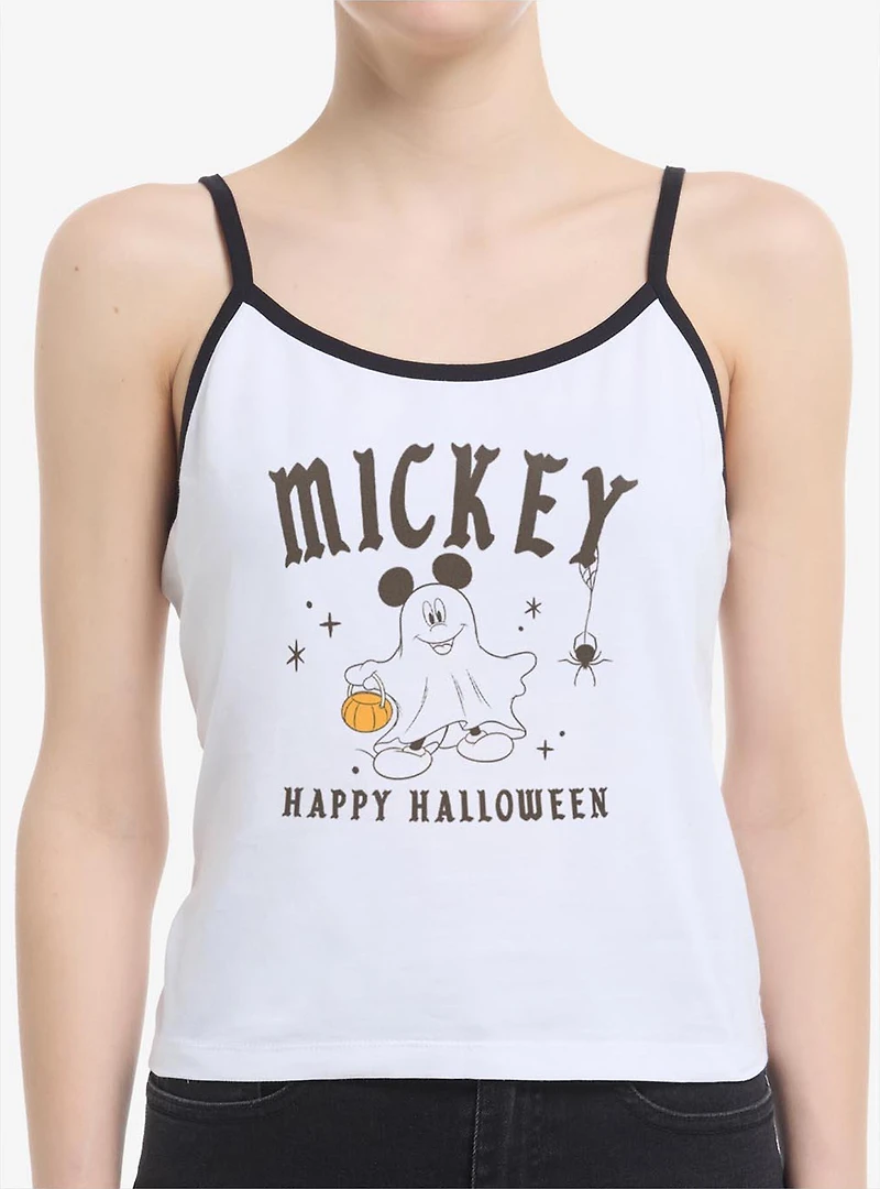 Disney Mickey Mouse Happy Halloween Ghost Spirits Womens Cami