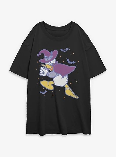 Disney Donald Duck Haunted Womens Oversized T-Shirt