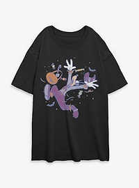 Disney Goofy Haunted Womens Oversized T-Shirt