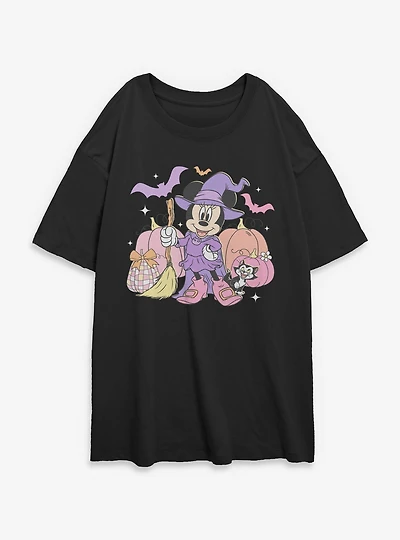 Disney Minnie Mouse Haunted Womens Oversized T-Shirt