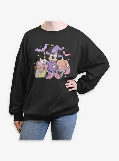 Disney Minnie Mouse Haunted Womens Oversized Sweatshirt