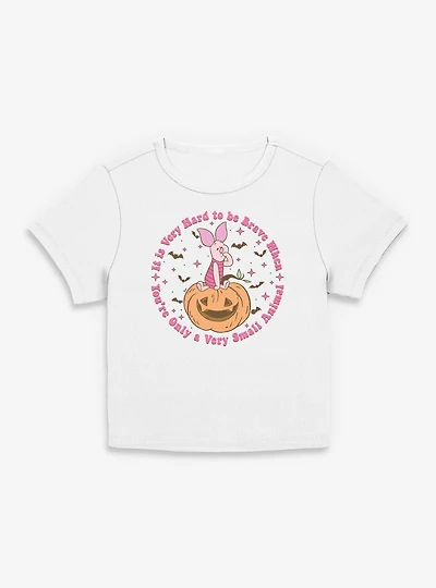 Disney Winnie The Pooh Piglet Very Hard To Be Brave Spooky Women Baby T-Shirt