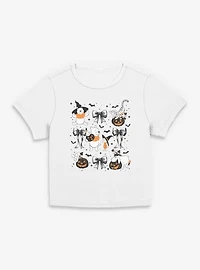 Disney Winnie The Pooh Spooky Bows & Bats Women Baby T-Shirt