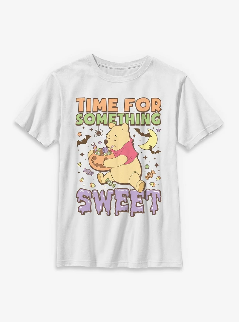Disney Winnie The Pooh Spooky Time For Something Sweet Youth T-Shirt