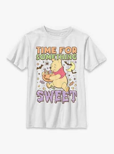 Disney Winnie The Pooh Spooky Time For Something Sweet Youth T-Shirt