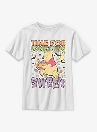 Disney Winnie The Pooh Spooky Time For Something Sweet Youth T-Shirt
