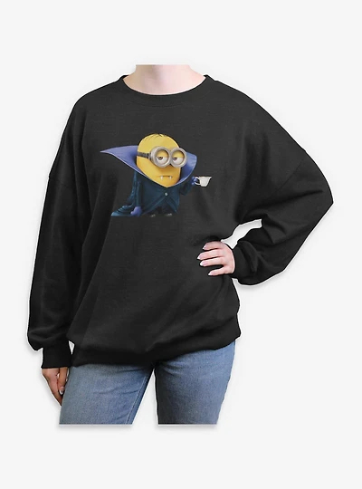 Minions Minion Dave  Vamp Womens Oversized Sweatshirt