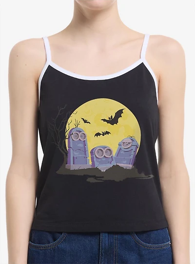 Minions Spooky Tombstone Cemetery Womens Cami