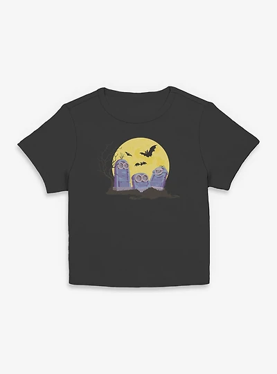 Minions Spooky Tombstone Cemetery Women Baby T-Shirt