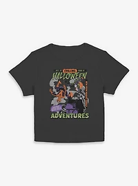 Marvel Spider-Man Chilling Halloween Adventures Comic Style Cover Women Baby T-Shirt