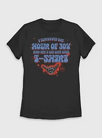 Poppy Playtime I Survived The Hour Of Joy Womens T-Shirt