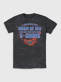 Poppy Playtime I Survived The Hour Of Joy Mineral Wash T-Shirt