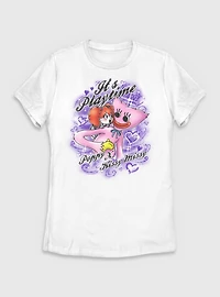 Poppy Playtime & Kissy Missy Airbrush Womens T-Shirt