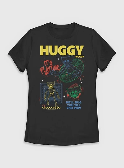 Poppy Playtime Huggy Wants To Play Womens T-Shirt