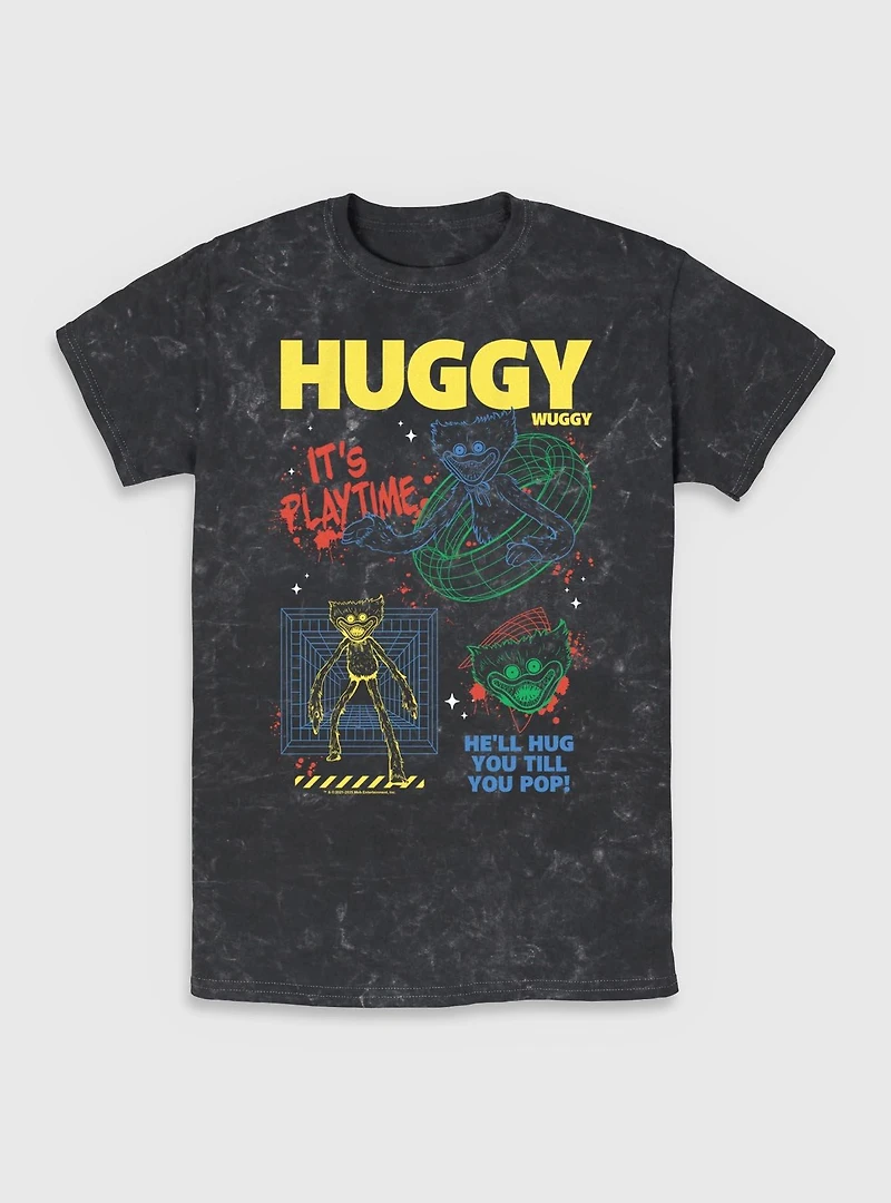 Poppy Playtime Huggy Wants To Play Mineral Wash T-Shirt