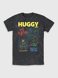 Poppy Playtime Huggy Wants To Play Mineral Wash T-Shirt