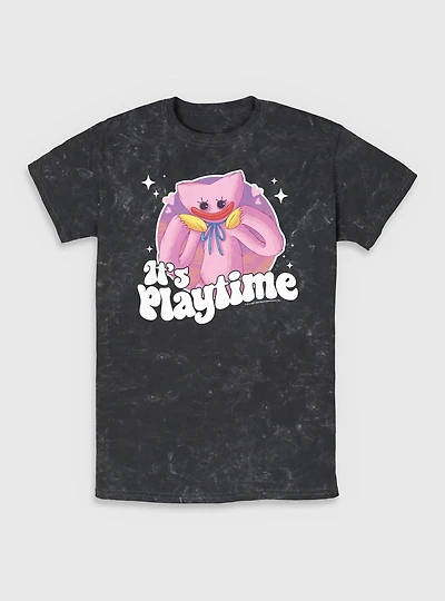Poppy Playtime Kissy Missy Mineral Wash T-Shirt