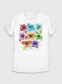 Poppy Playtime Polaroid Smiling Critters Womens T-Shirt
